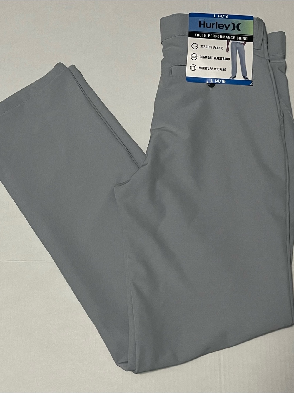 Hurley Youth Performance Chino Pants - Light Gray